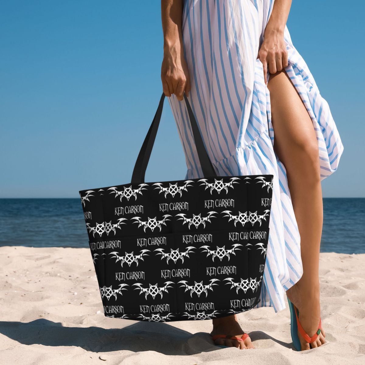 Yoga Fitness Merch - Torba na plażę z motywem rapera