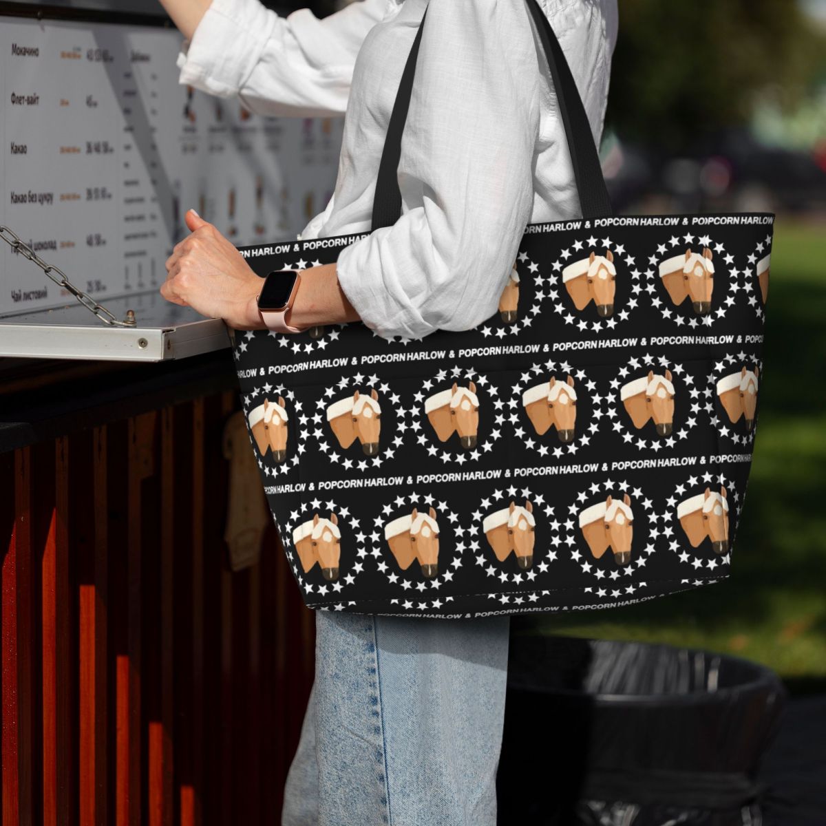 Yoga Fitness Merch - Torba plażowa Harlow And Popcorn Merch