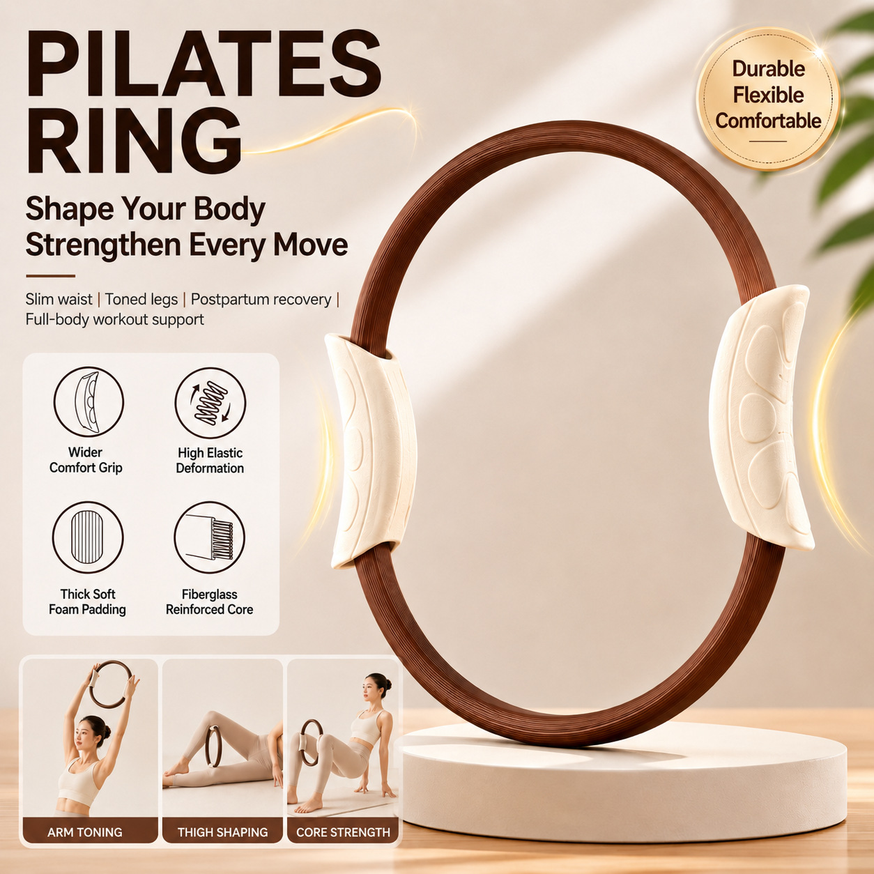Yoga Fitness Ring - Pierścień do pilatesu, pierścień do jogi,
