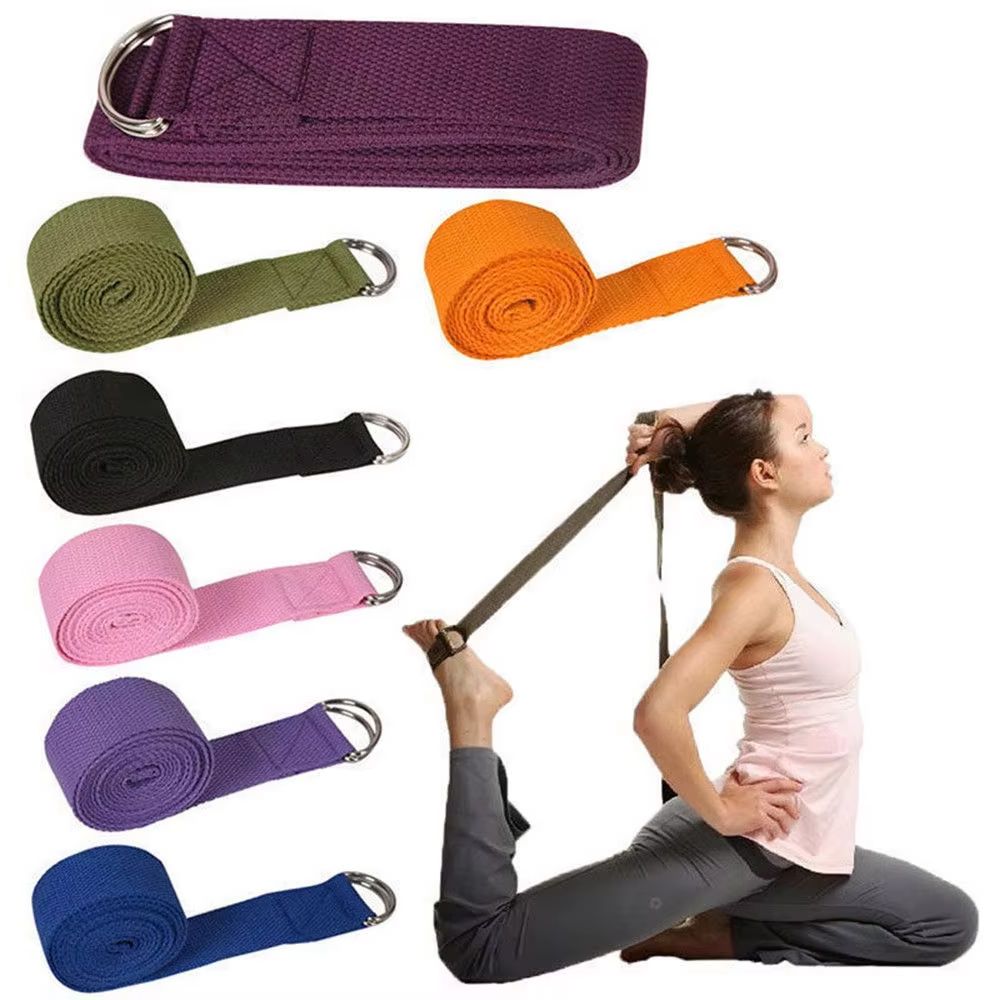 Yoga Fitness Ring - 180cm Sportowy pasek do jogi, wytrzymały,