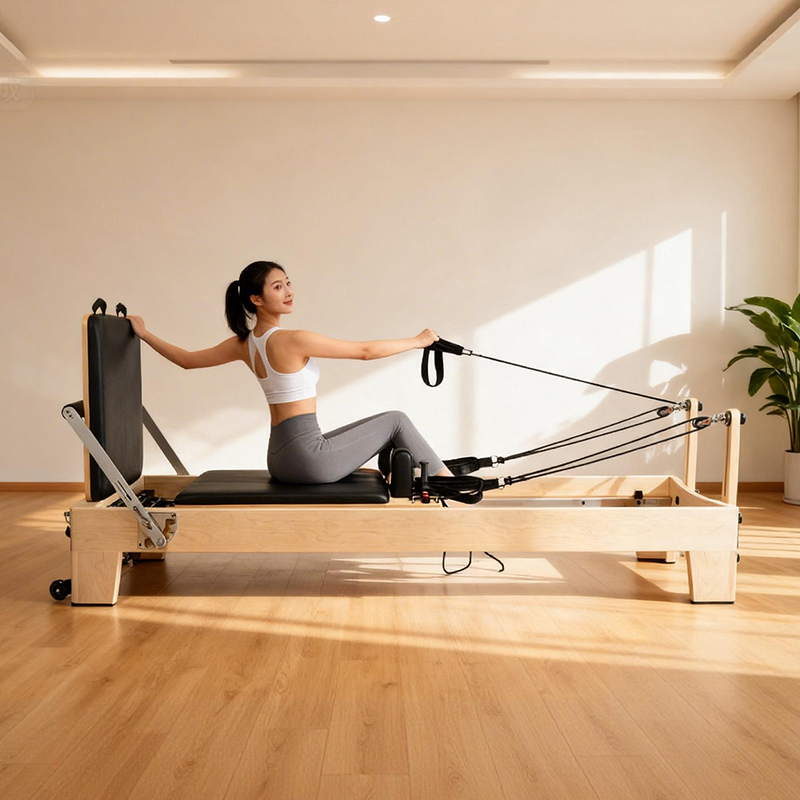 Przenośny, regulowany reformer – Yoga Fitness Pilates Reformer recenzja i cena