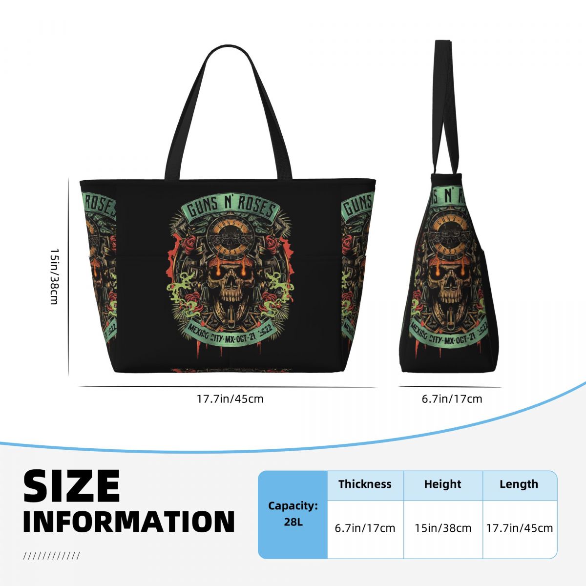 Torba plażowa Guns N Roses z m – Yoga Fitness Merch recenzja i cena