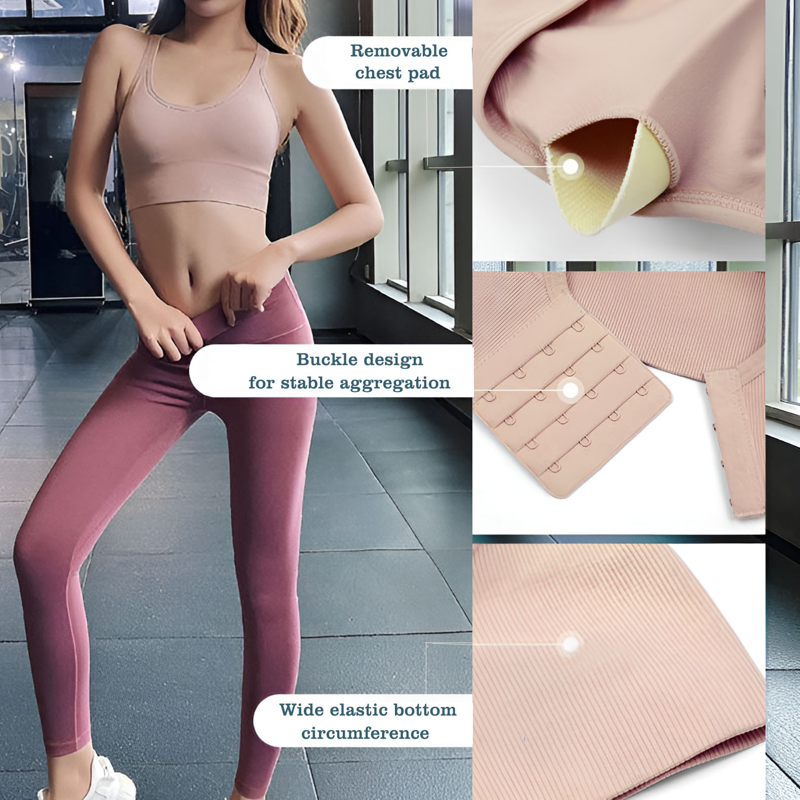 Damski sportowy biustonosz z k – Yoga Fitness Ring recenzja i cena